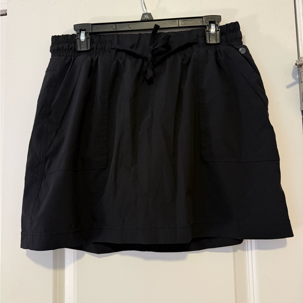 Black Drawstring Skort